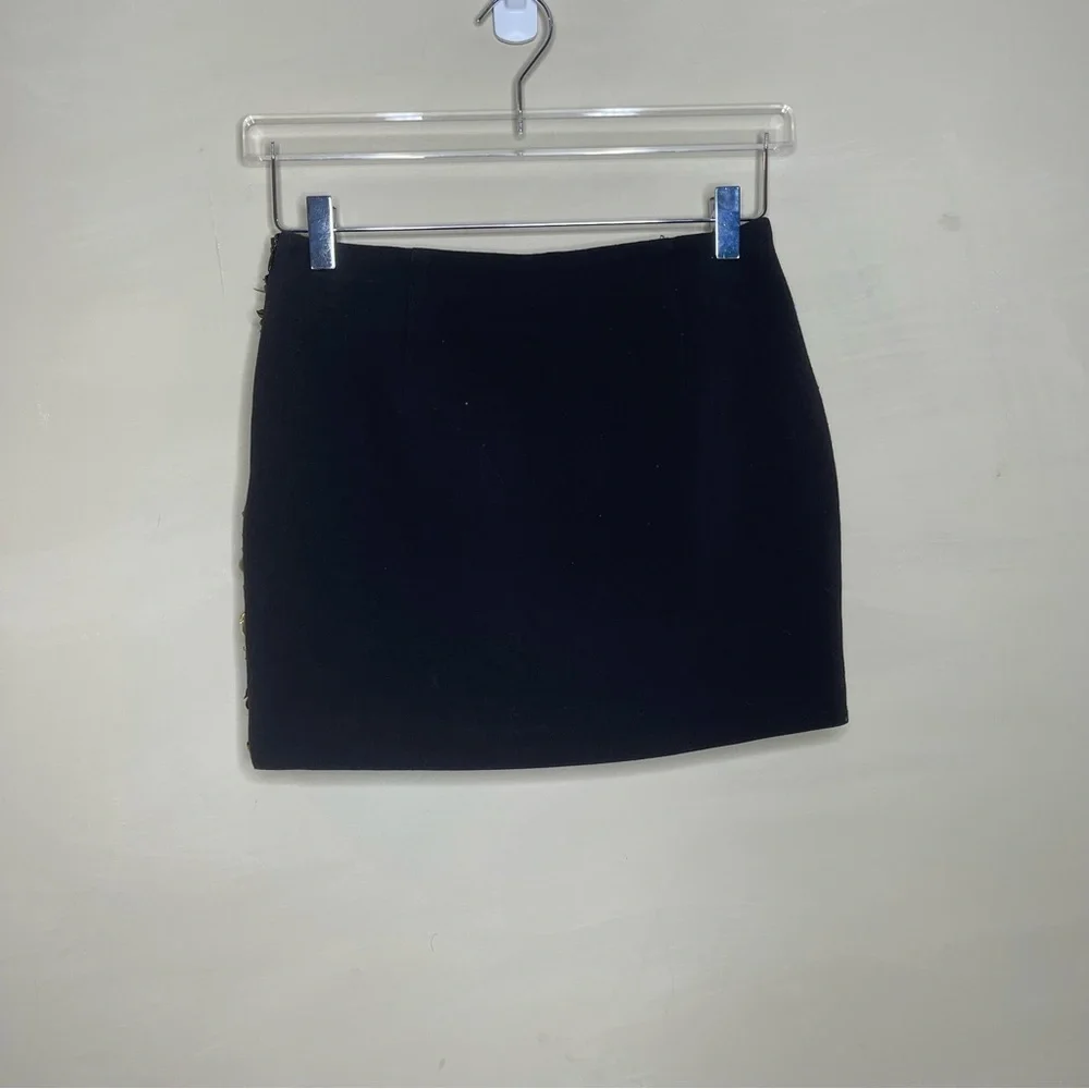 H&M SKIRT/BEADED ACCENTS IN GOLD,AMBER AND BLACK